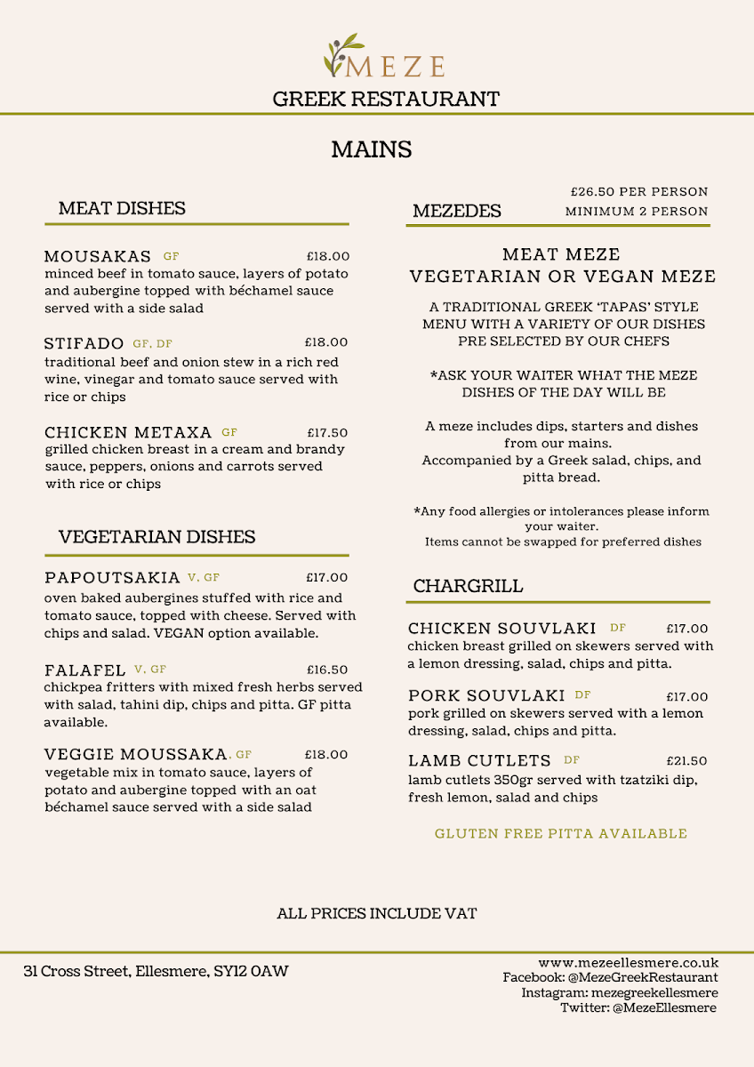 Meze Greek Restaurant Ellesmere Shropshire - 5