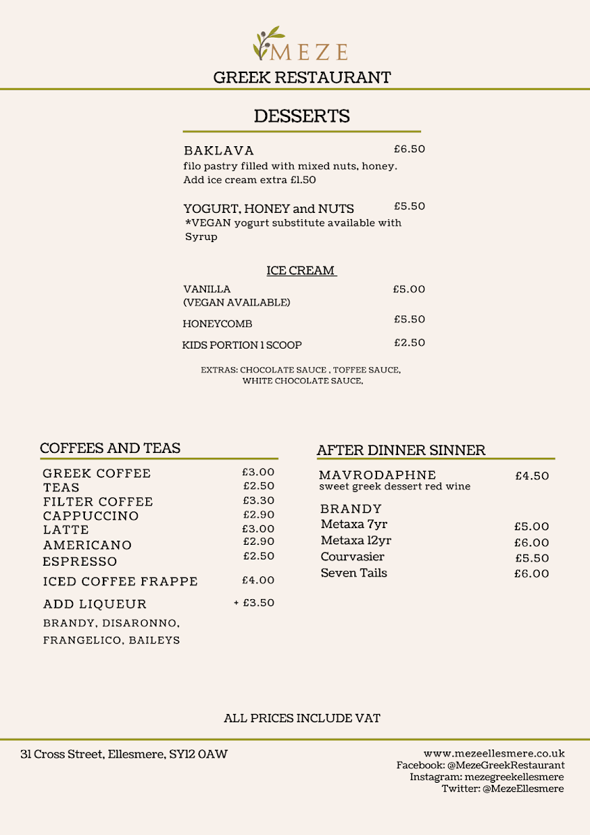Meze Greek Restaurant Ellesmere Shropshire - 9