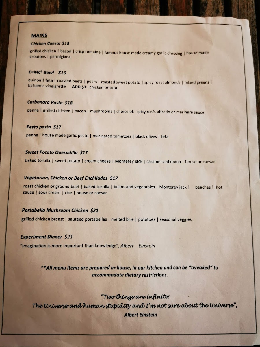 Einstein's Cafe - 3