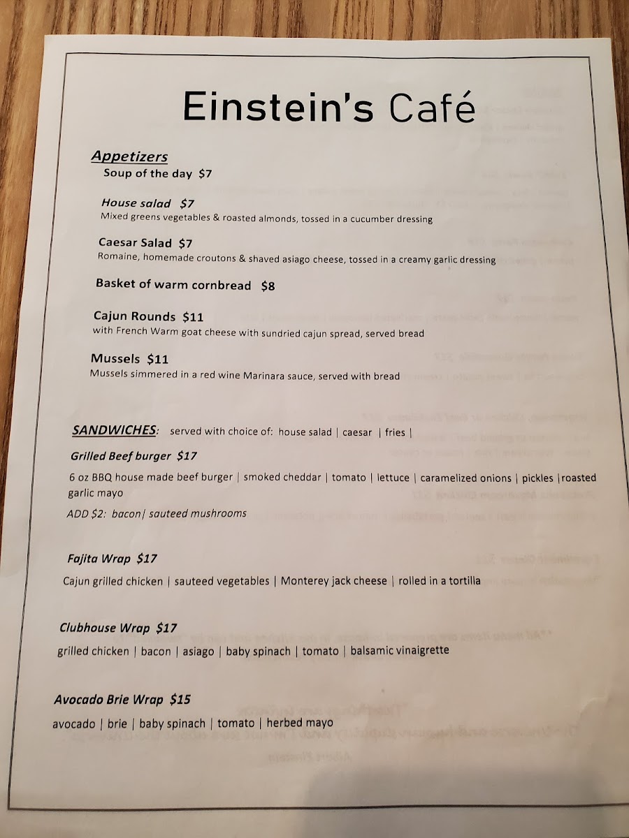 Einstein's Cafe - 5