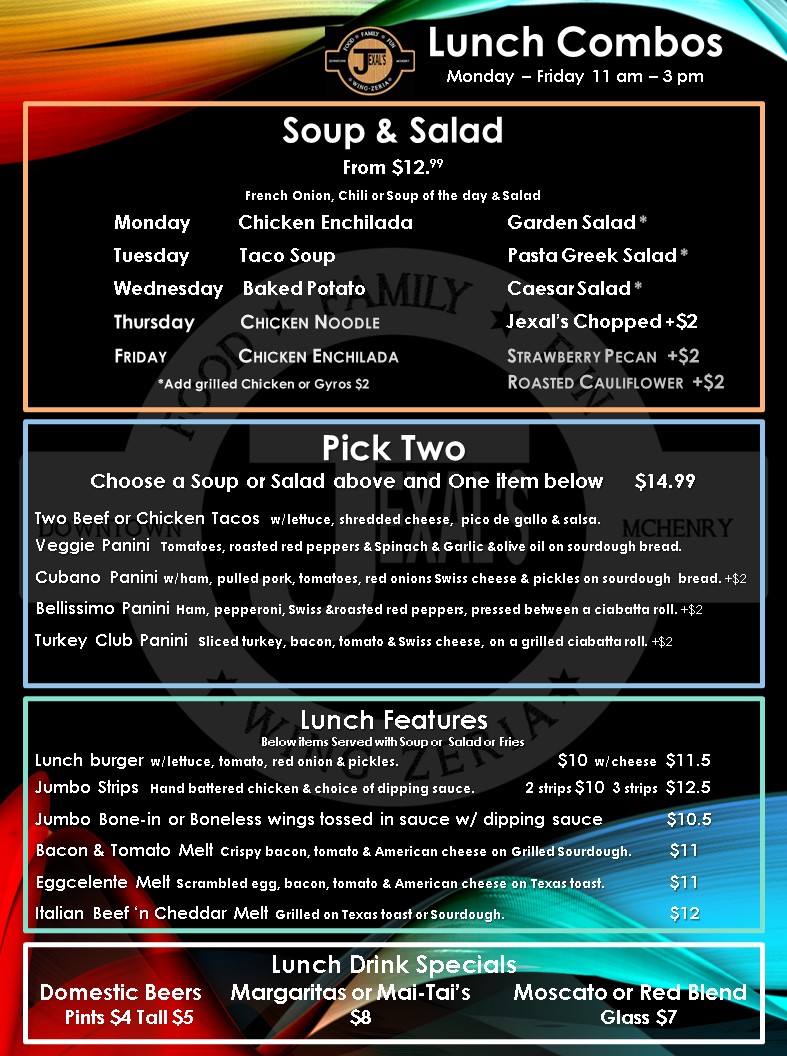 Jexal's Pizza & Wing-Zeria McHenry - 3